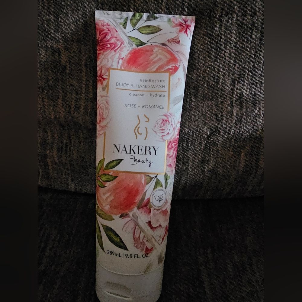 Brand new Nakery Beauty SkinRestore Body and hand wash.  Rose & Romance. 9.8oz